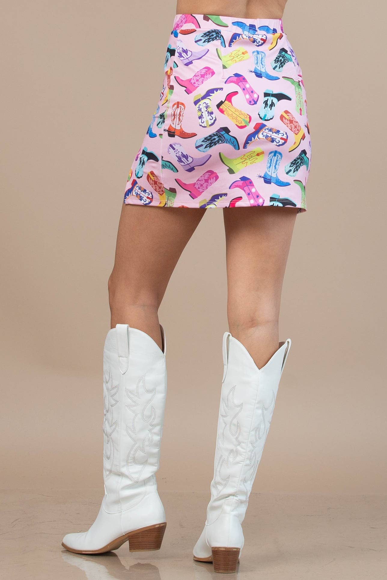 Miss Dolly Cowgirl Boot Mini Skirt!