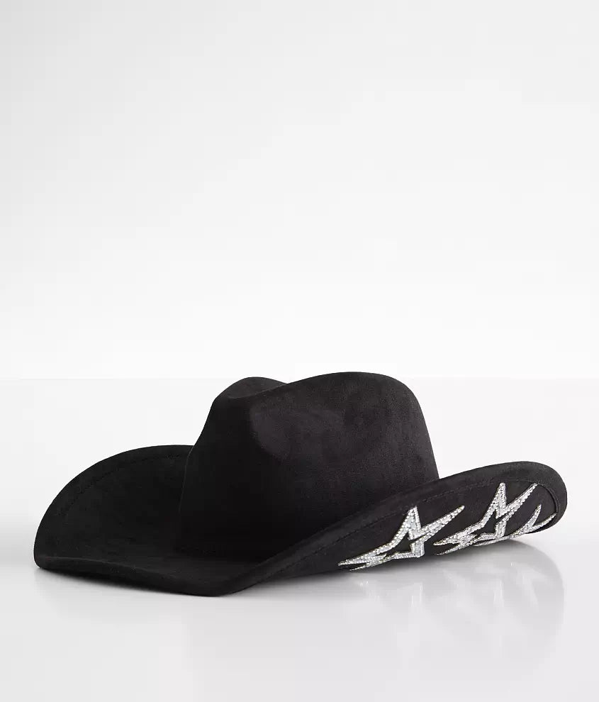 Whiskey Lullaby Sequin Star Cowgirl Hat
