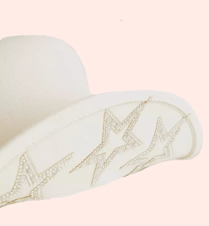 Whiskey Lullaby Sequin Star Cowgirl Hat