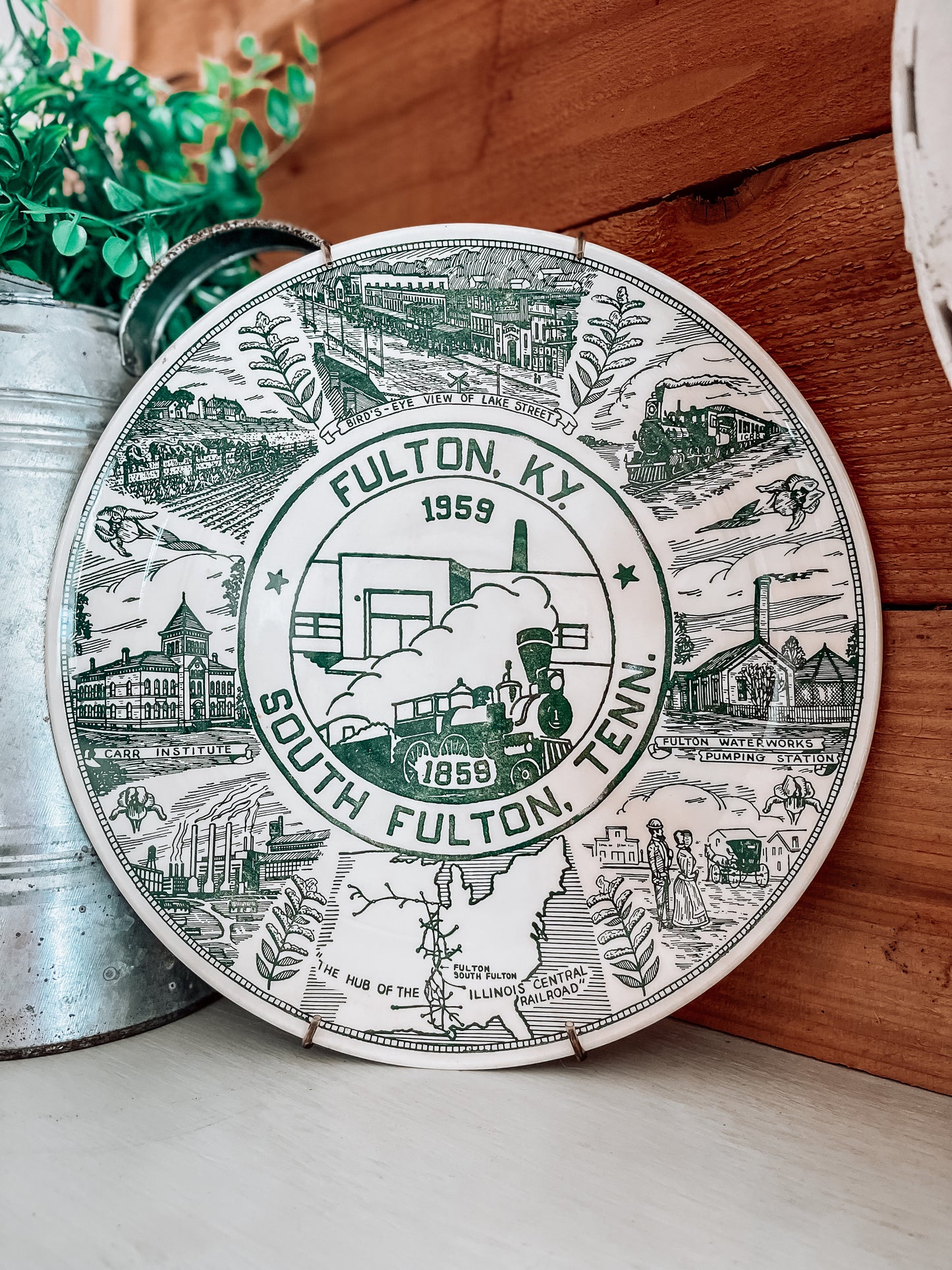 Kettlesprings Kilns Fulton Kentucky 1959 collectors plate