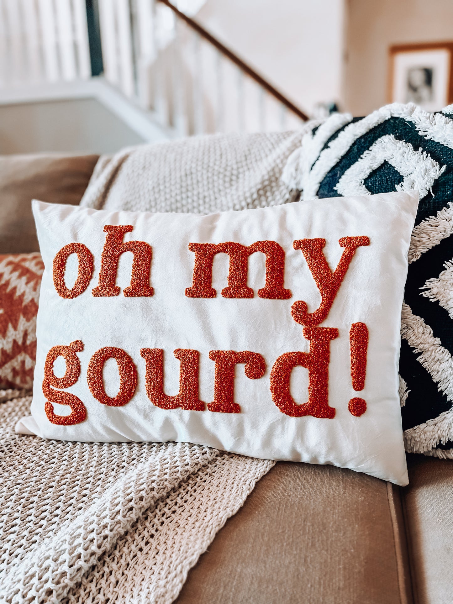 Oh My Gourd' Decorative Pillow
