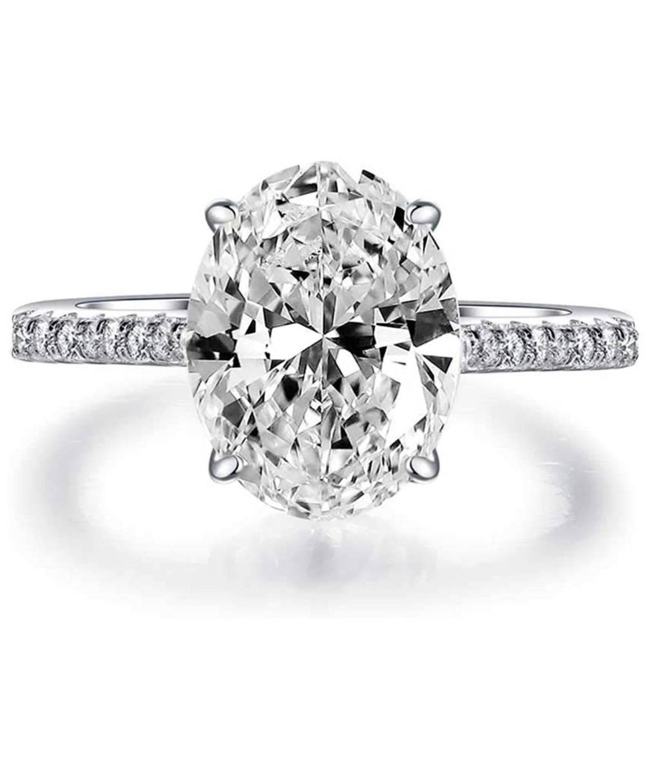 Sparkle Collection Oval CZ Ring