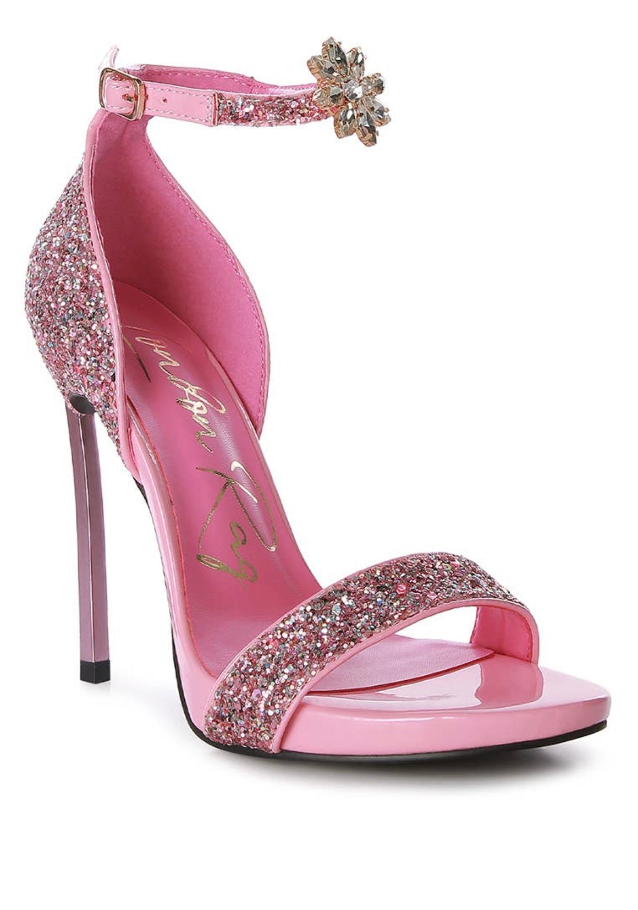 Bossy Pink Glitter Stilettos